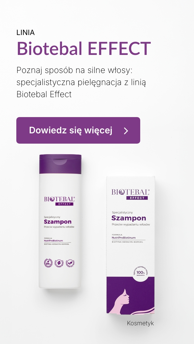 Banner - Biotebal EFFECT przeciw wypadaniu włosów opakowanie